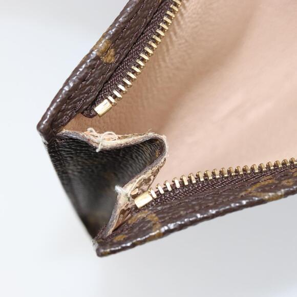LOUIS VUITTON Monogram Bucket PM Accessory Pouch LV Auth ka130